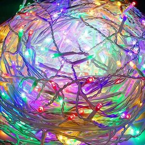 Springos Kurtyna świetlna 500 led girlanda, lampki wewnętrzno-zewnętrzne sople multikolor z zimnym białym flash UNIWERSALNY 12