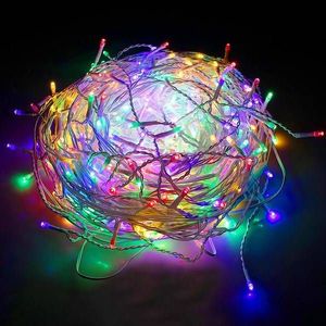 Springos Kurtyna świetlna 300 led girlanda, lampki wewnętrzno-zewnętrzne sople multikolor z zimnym białym flash UNIWERSALNY 5
