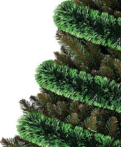 Springos Łańcuch na choinkę 6m zielony cieniowany, girlanda choinkowa, średnica 7cm UNIWERSALNY 4