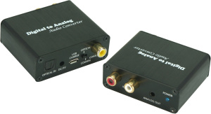 System przekazu sygnału AV MicroConnect Toslink - Jack 3.5mm czarny (MC-DAC2) 1
