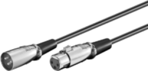 MicroConnect Kabel XLR - XLR 2m czarny (XLRMF2) 1