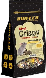 Biofeed BIOFEED Royal Crispy Premium Chinchilla&Degu 750g - dla szynszyli i koszatniczek 1