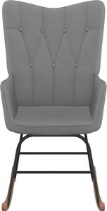 vidaXL Fotel bujany, ciemnoszary, tapicerowany tkaniną 2