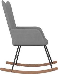 vidaXL Fotel bujany, ciemnoszary, tapicerowany tkaniną 3