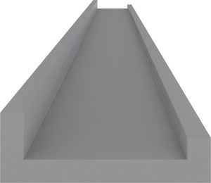 vidaXL Półki ścienne, 4 szt., szare, 115x9x3 cm 7