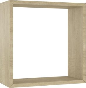 vidaXL Półki ścienne kostki, 3 szt., kolor dąb sonoma 6