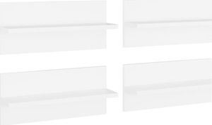 vidaXL Półki ścienne, 4 szt., białe, 40x11,5x18 cm, płyta wiórowa 1