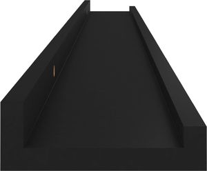 vidaXL Półki ścienne, 4 szt., czarne, 100x9x3 cm 7