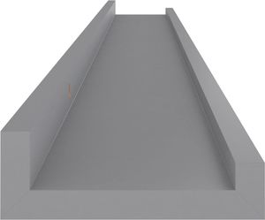 vidaXL Półki ścienne, 2 szt., szare, 100x9x3 cm 8