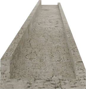 vidaXL Półki ścienne, 2 szt., szarość betonu, 100x9x3 cm 6