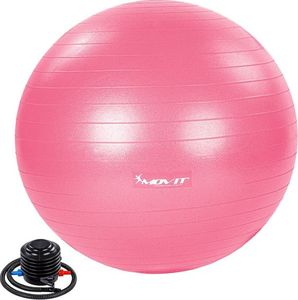Movit Piłka gimnastyczna z pompką, 75 cm, różowa 1