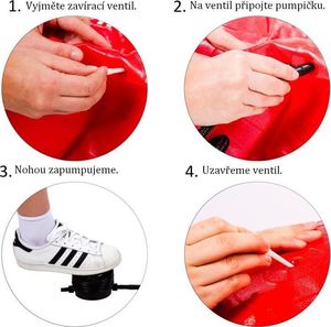 Movit Piłka gimnastyczna z pompką, 75 cm, niebieska 3