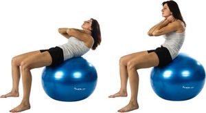 Movit Piłka gimnastyczna z pompką, 75 cm, niebieska 7