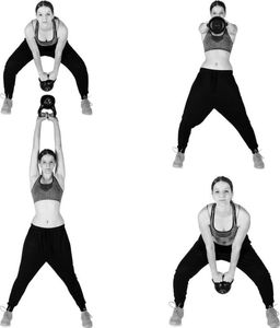 Kettlebell Movit bitumiczny 16 kg 8