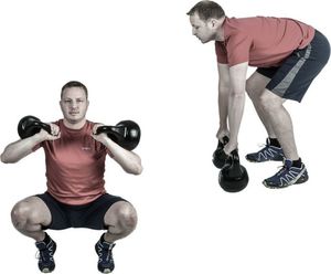 Kettlebell Movit bitumiczny 18 kg 2