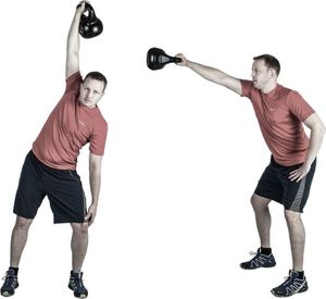 Kettlebell Movit bitumiczny 18 kg 8