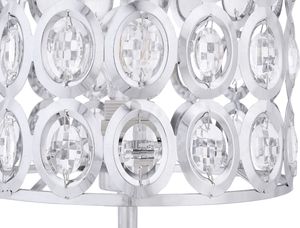 Lampa stołowa Shumee Lampa stołowa metalowa srebrna TENNA 4