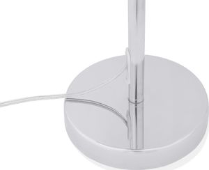 Lampa stołowa Shumee Lampa stołowa metalowa srebrna TENNA 5