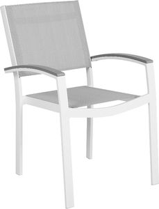 Shumee Zestaw 2 krzeseł ogrodowych szary PERETA 2