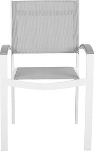 Shumee Zestaw 2 krzeseł ogrodowych szary PERETA 3