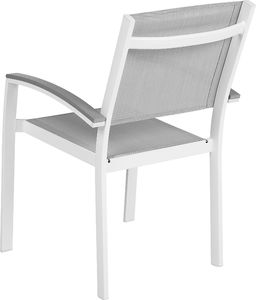 Shumee Zestaw 2 krzeseł ogrodowych szary PERETA 4