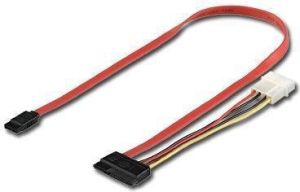 MicroConnect Molex - SATA 22-pin, Czerwony (PI17146) 1