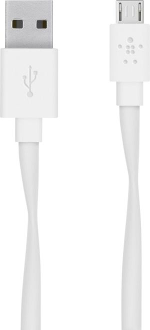 Kabel USB Belkin USB-A - microUSB 1.2 m Biały (F2CU046BT06-WHT) 1