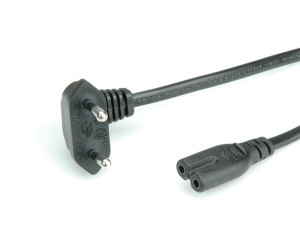 Kabel zasilający Roline ROLINE Netzkbl Euro gew./2Pin schw. 1.8m - 19.07.2093 2