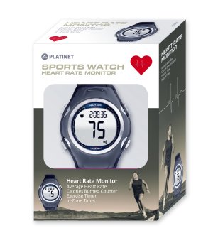 Zegarek sportowy Platinet Sport Watch + czujnik tętna PHR117 (43125) 1