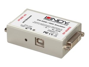 Adapter AV Lindy DVI-I - DVI-I biały (32106) 1