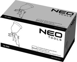 Neo Pistolet lakierniczy górny zbiornik 0.6 l, dysza 1.4 mm, HVLP (14-700) 4