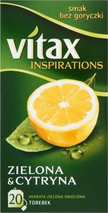 Vitax HERBATA VITAX INSPIRATIONS ZIELONA&CYTRYNA 20 TOREBEK 28764405 1