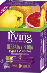 Irving HERBATA ZIELONA PIGWA Z CYTRUSAMI 20 KOP.IRVING( 1,5 G X 20 KOPERTEK) 54728241 1