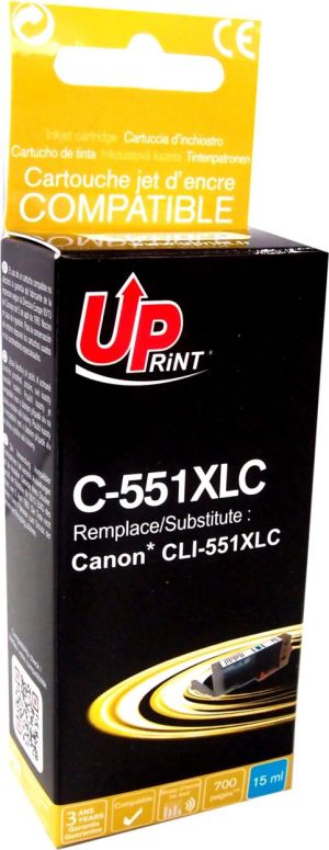 Tusz UPrint Tusz C-551XLC / CLI551C XL (Cyan) 1