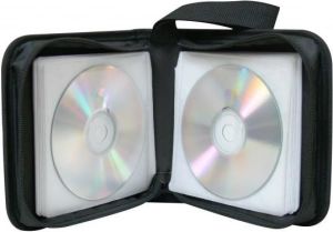 Segregator na 24 szt. CD, tekstylny, czarny, album, zamek błyskawiczny 3