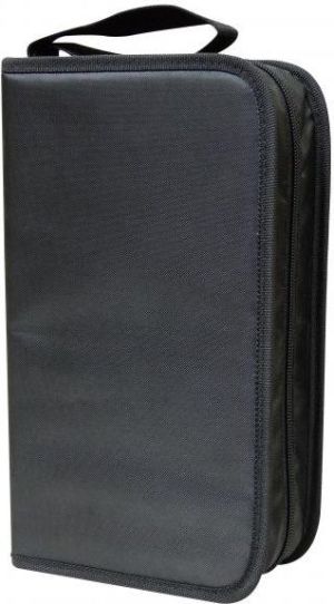 Segregator na 96 szt. CD, tekstylny, czarny, album, zamek błyskawiczny 2