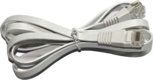 Patchcord UTP, Cat.5e, nieekranowany, płaski, 2m, szary 2