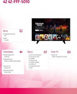 Telewizor Finlux 42-FFF-5010 LED 42'' Full HD 2