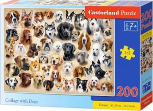 Castorland Puzzle 200 Collage with Dogs CASTOR 1