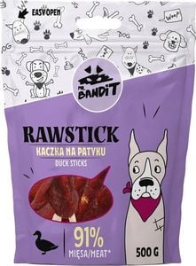 Mr Bandit Mr Bandit RAWSTICK Kaczka na patyku 500g - naturalny przysmak dla psów 1