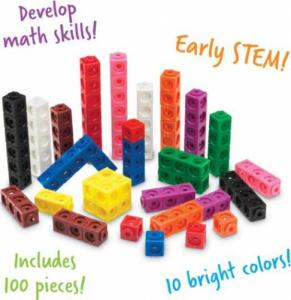 Learning Resources Klocki, Kostki matematyczne, Zestaw edukacyjny 3