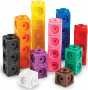 Learning Resources Klocki, Kostki matematyczne, Zestaw edukacyjny 4