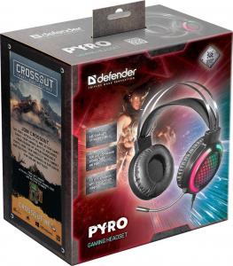 Słuchawki Defender Pyro Czarne (64590) 6