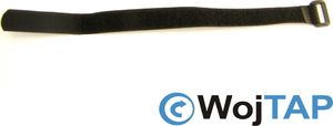 Organizer Wojtap Opaska rzepowa do kabli z klamrą 20x200 mm - czarna 3
