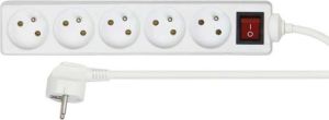 Listwa zasilająca 5 gniazd 10 m biała 2