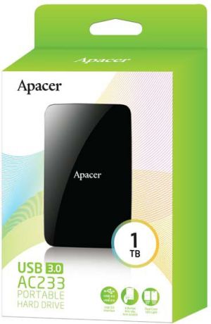 Dysk zewnętrzny HDD Apacer HDD AC233 1 TB Czarny (AP1TBAC233B-S) 2