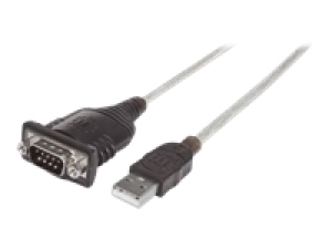 Kabel USB Manhattan USB-A - RS-232 0.45 m Przezroczysty (151801) 1