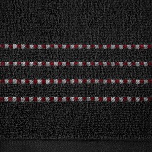 Shumee Gruby bawełniany ręcznik Fiore 50x90 500g/m2 (Czarny) 3