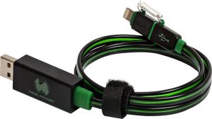 Kabel USB Realpower USB-A - microUSB 0.75 m Zielony (185962) 1