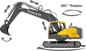 EE Duża koparka na pilota + dodatki EE RC0495 13